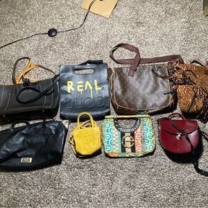Purse lot of 8 designer handbags